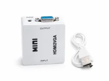 Конвертер VGA в HDMI с аудио 1080P | Адаптер VGA-HDMI для монитора и телевизора