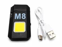 Электрическая спиральная USB‑зажигалка Type‑C с LED‑фонариком M8