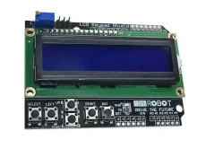 Дисплей 16×2 LCD1602 Keypad Shield для Arduino — с кнопками, синий.