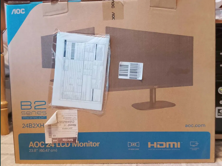 Монитор 23.8" AOC 24B2XH Full HD IPS в отличном состоянии.