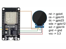 Підключення GC9A01 до ESP32-S3 — робоче налаштування TFT_eSPI та годинник по Wi-Fi