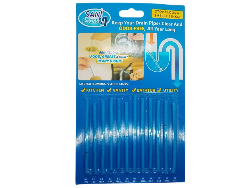 Палички для чищення труб Sani Sticks: інструкція із застосування.