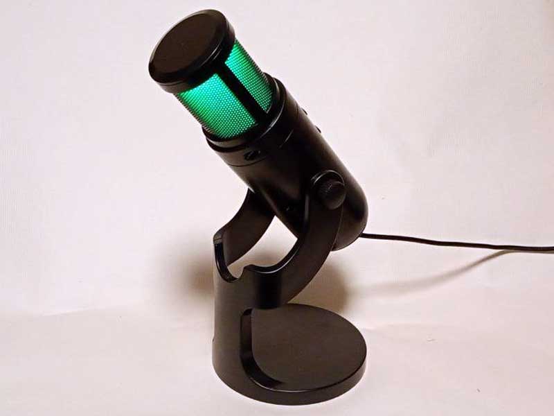 Ігровий мікрофон для ПК з RGB-підсвіткою — USB-мікрофон для стримів і запису, чорний XTRIKE ME XMC-03