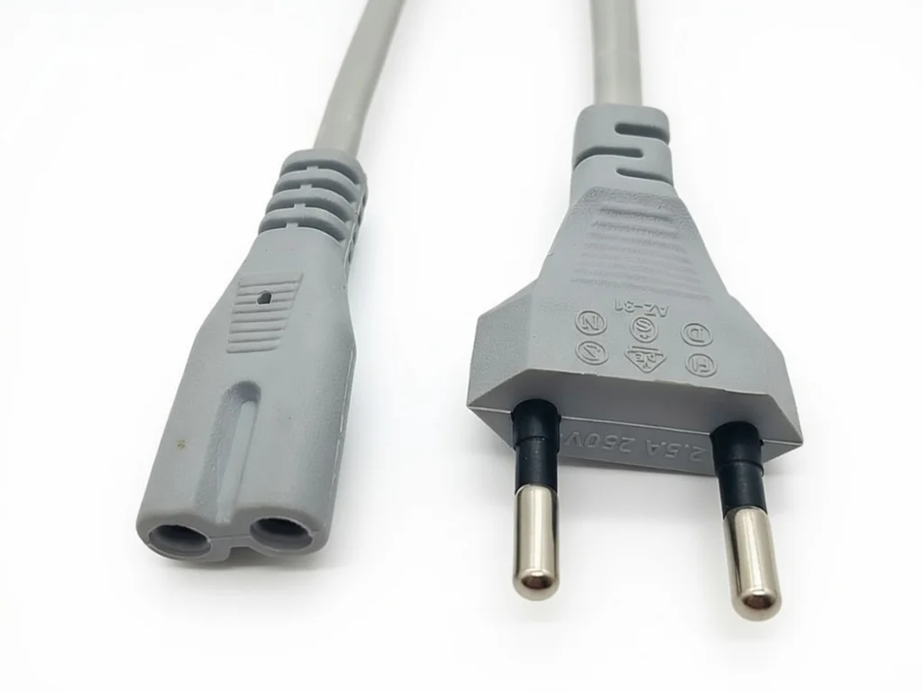 Мережевий кабель 1.2 м для побутової техніки (білий)