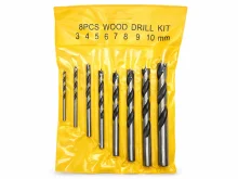 Свердло для дриля по дереву в наборі 8 шт (3–10 мм)