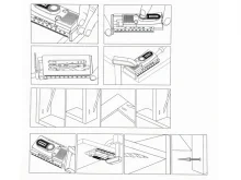 Набор саморезов и дюбелей Werckmann 55 элементов с шаблоном для скрытого крепления