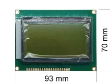 Графічний LCD дисплей 12864 (128×64) ST7920 (зелений екран)