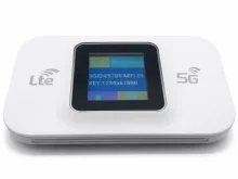 Портативний Wi‑Fi роутер 4G LTE з дисплеєм та акумулятором, мобільний роутер для SIM‑карти