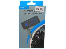 Bluetooth ресивер BT-X6 для колонок і авто | Бездротовий AUX адаптер