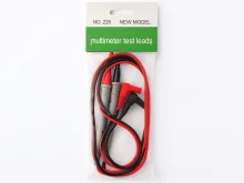 Щупи для мультиметра 228 універсальні 100 см (червоний/чорний)