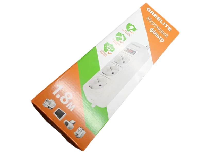 Сетевой фильтр, удлинитель на 3 розетки SP3 1.8m