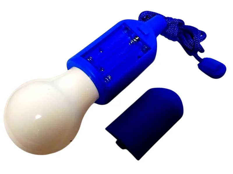 Ліхтарик-лампочка – LED лампа на шнурку, живлення від 3 батарейок AAA