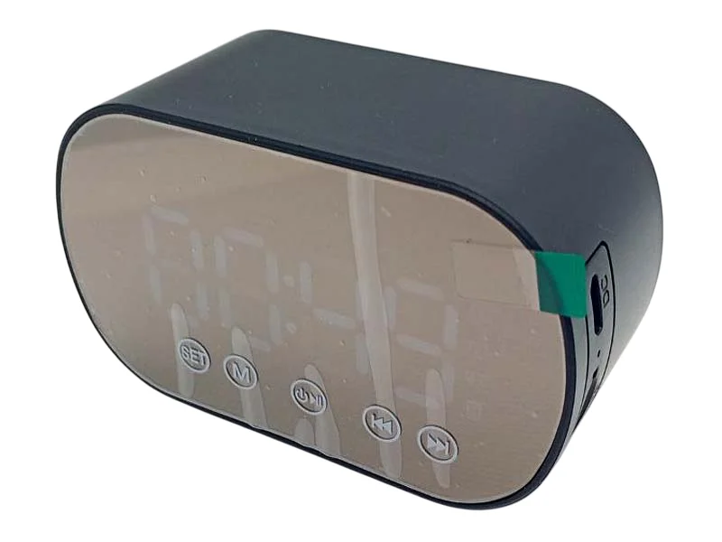 Мобільна колонка з годинником S15 BT — Bluetooth акустика з дисплеєм