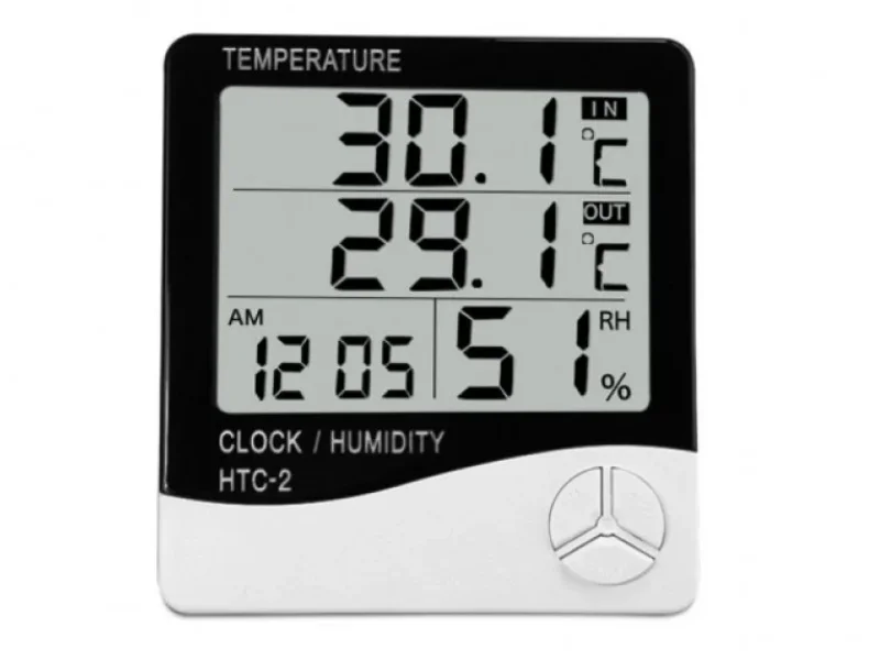 Термометр HTC-2 з виносним датчиком температури | Купити для дому, холодильника, лазні