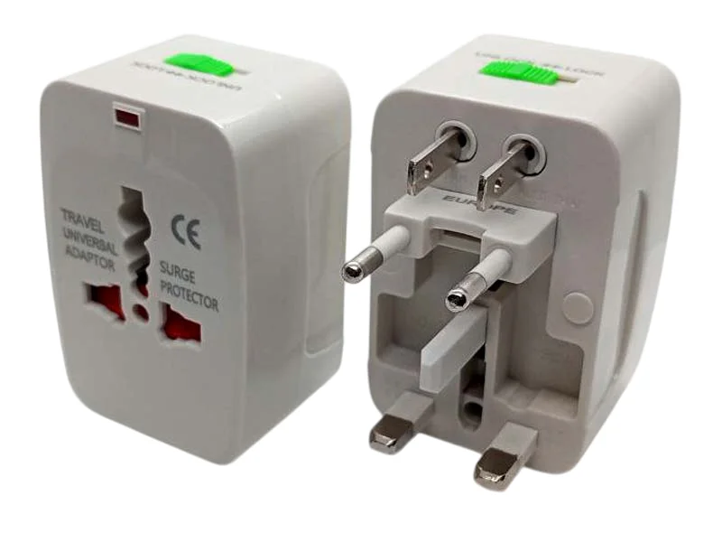 Універсальний адаптер для розеток світу | Купити перехідник для подорожей [UA]