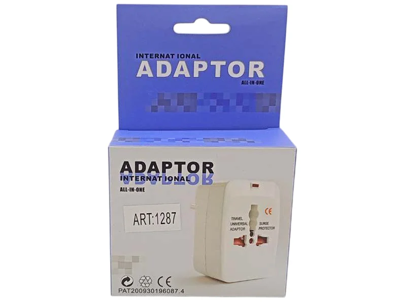 Універсальний адаптер для розеток світу | Купити перехідник для подорожей [UA]