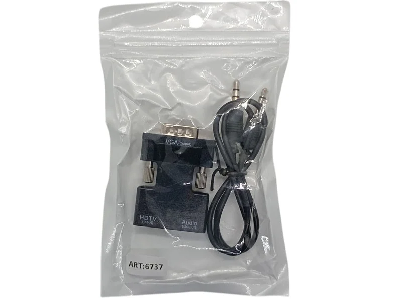 Конвертер HDMI-VGA OUT — адаптер HDMI у VGA з аудіо, Plug&Play