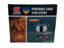 Газова туристична плита з п’єзопідпалом, під цанговий балон  220 г