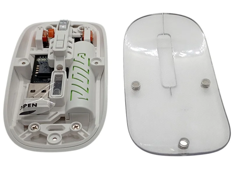 Купити бездротову мишку в прозорому корпусі Bluetooth 5.0 | Акумуляторна миша Type‑C