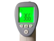 Безконтактний інфрачервоний термометр / пірометр для тіла та поверхонь