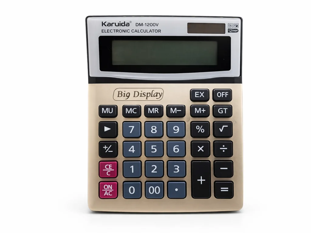 Настільний калькулятор DM-1200V 12-розрядний з великим дисплеєм